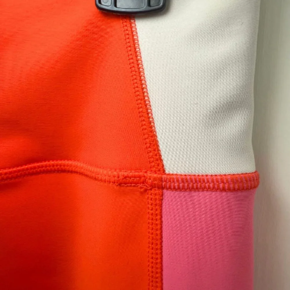 SAGE COLLECTIVE Orange Pink Colorblock Legging Size XS - Picture 15 of 16